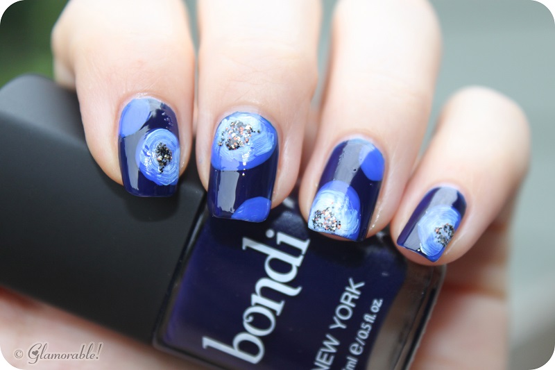 #31DC2013 Day 14 - Flower Nails - Glamorable