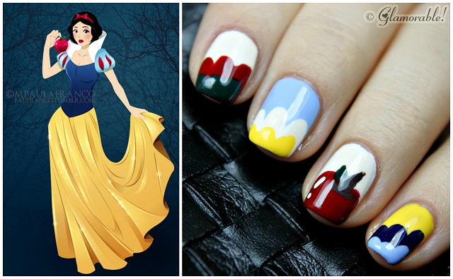 snow white nail designs