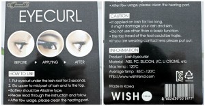 Wishtrend, Eyelash curler, heated curler, eyelashes, long lashes, korean skincare, korean tools, makeup tools