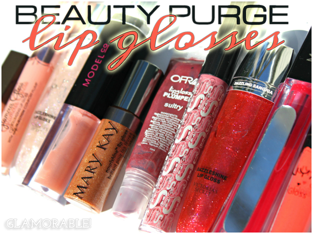 Beauty Purge #1: Lip Glosses | via @glamorable #bbloggers #beauty #makeup #lipgloss