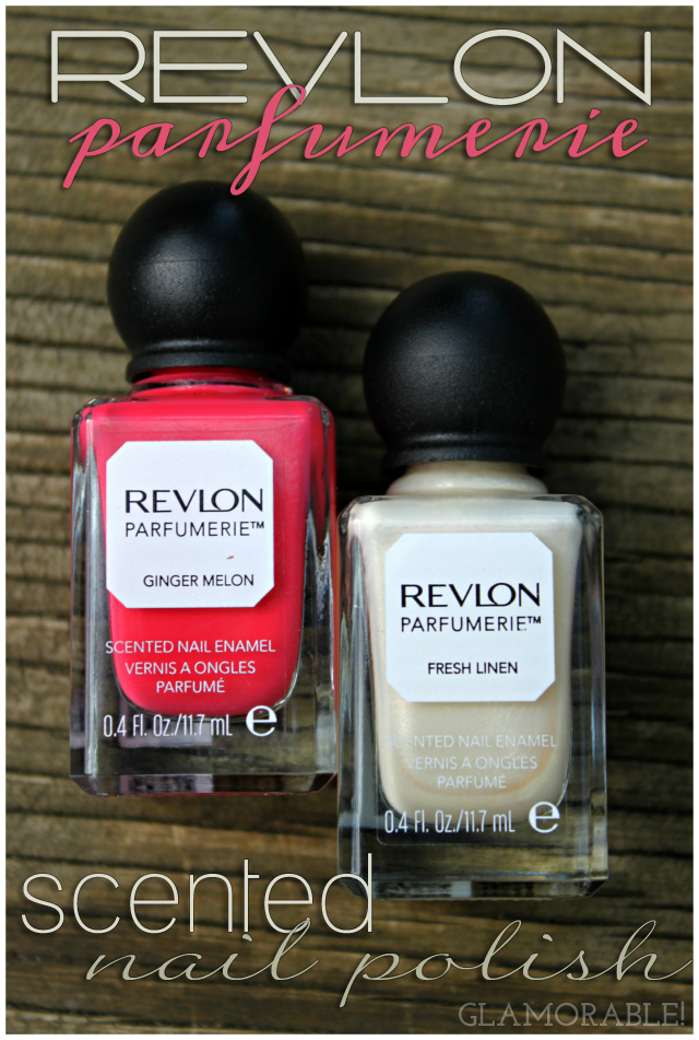 revlon parfumerie scented nail polish review swatch ginger melon fresh linen 01