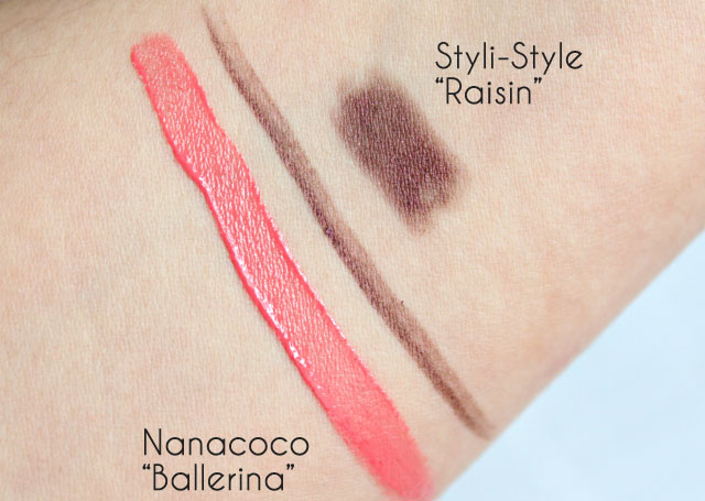 Beauty Box 5 March 2015 Unboxing & Review, nanacoco mascara swatch , laugh out loud lip gloss ballerina