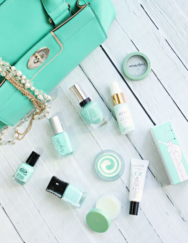 Mint things: nail polish, Kate Spade leather satchel, makeup, skin care and more...