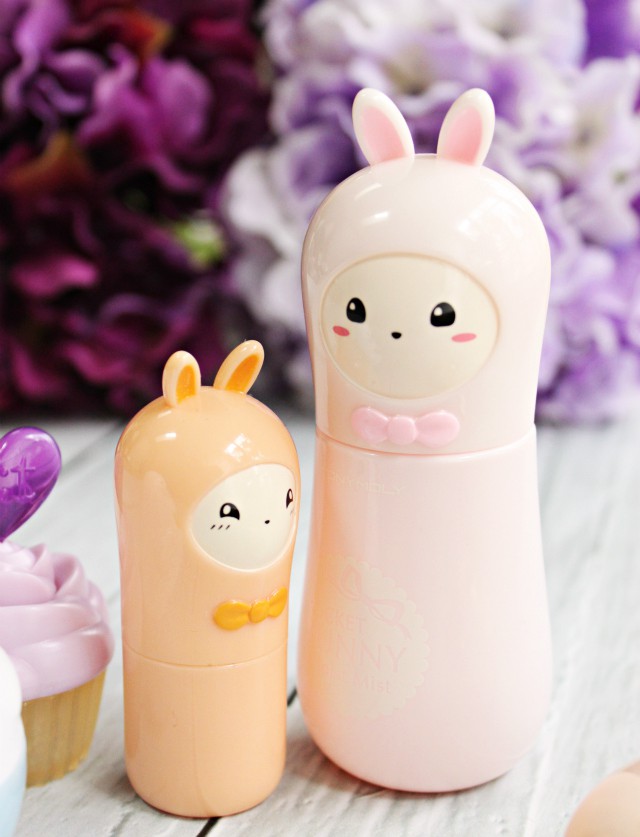 beauty products in cute packaging from Tony moly, Etude House, It's Skin, and a:t fox