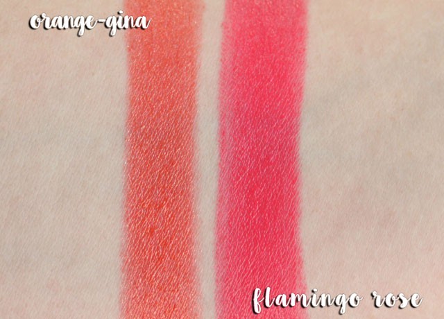 Milani Orange-Gina and Flamingo Rose Swatches & Review: Do you update your makeup for Summer? I recently purchased two fun and bright Milani lipsticks that are perfect for warm weather! >> http://bit.ly/1QdCWoN | via @glamorable