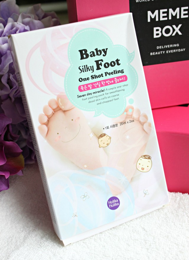 Check out Holika Holika Baby Foot One Shot Peeling and other Korean skin care beauty products that came in my Memebox Whole Body Box! Review & working coupon codes here >> http://bit.ly/1QMgmsU | via @glamorable