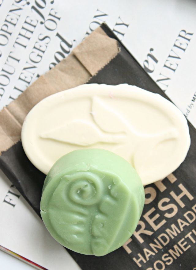 My latest LUSH haul - Jungle solid conditioner, Shades of Earl Grey massage bar, and a few soap samples. What's your favorite LUSH product? Read more >> glamorable.com | via @glamorable
