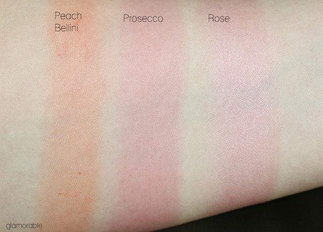 PÜR MINERALS Chateau Cheek Stains cream blushes in Peach Bellini, Prosecco, and Rose. Click through for review, swatches, and more pictures! >> www.glamorable.com | via @glamorable