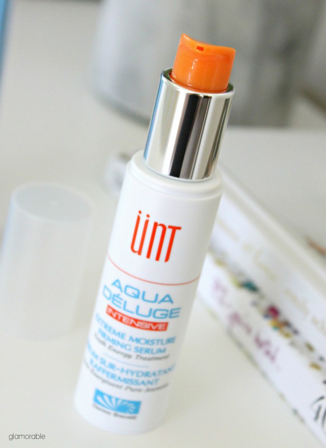 UNT Cosmetics Aqua Déluge Intensive Extreme Moisture Firming Serum Review. Click through for more pictures! >> www.glamorable.com | via @glamorable