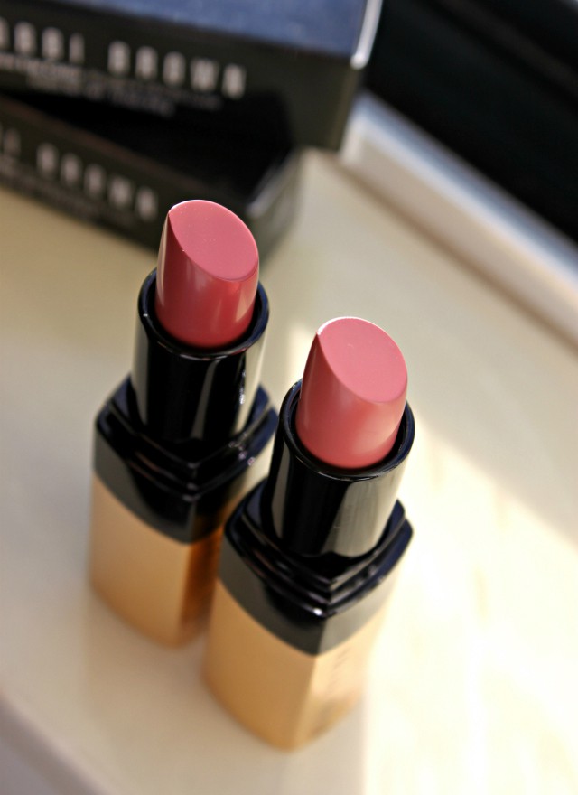 Bobbi Brown Luxe Lip Color Neutral Rose, Pink Nude Swatches, Review | via @glamorable