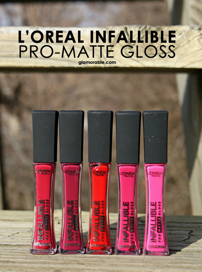 L'Oreal Infallible Pro-Matte Gloss Review, Swatches