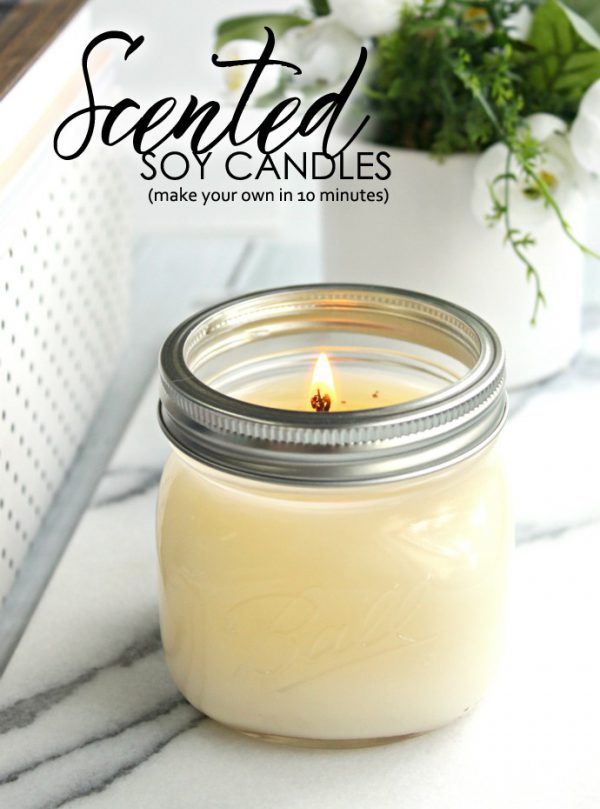 DIY Scented Soy Candles - Glamorable