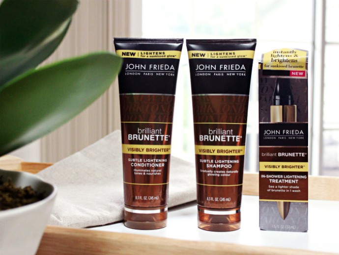 How to Achieve Sun Kissed Hair Without the Sun with John Frieda® Hair Care Brilliant Brunette® Visibly Brighter™ Collection | NotABasicBrunette AD