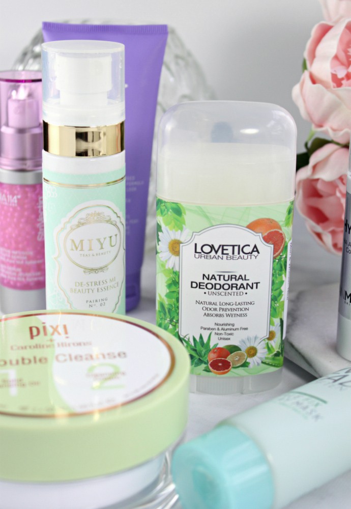 Trying Right Now ... New beauty products for Spring 2017 | Lovetica Be Gone Natural Unisex Deodorant, MIYU De-Stress Mi Beauty Essence