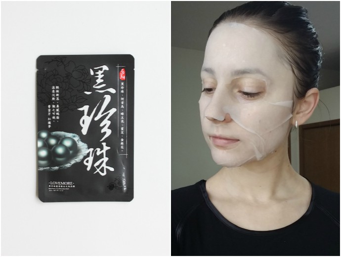 1 Day 1 Mask Skincare Challenge - Korean beauty trend | Is It Worth It? Lovemore Black Pearls True White Mask