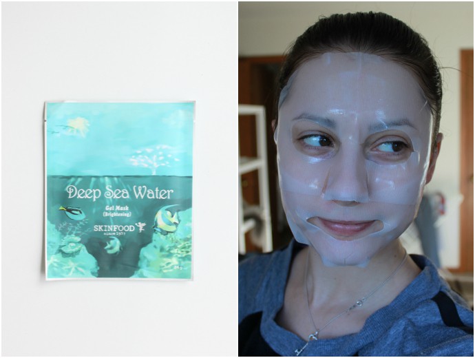 1 Day 1 Mask Skincare Challenge - Korean beauty trend | Is It Worth It? Skinfood Deep Sea Water Brightening Gel Mask