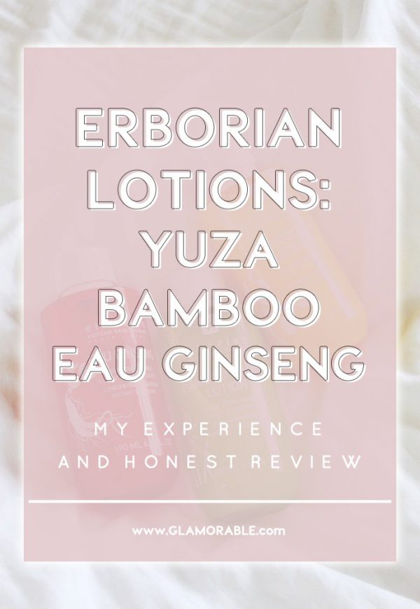 Introduction to Erborian Toners: Eau Ginseng, Yuza Double Lotion ...
