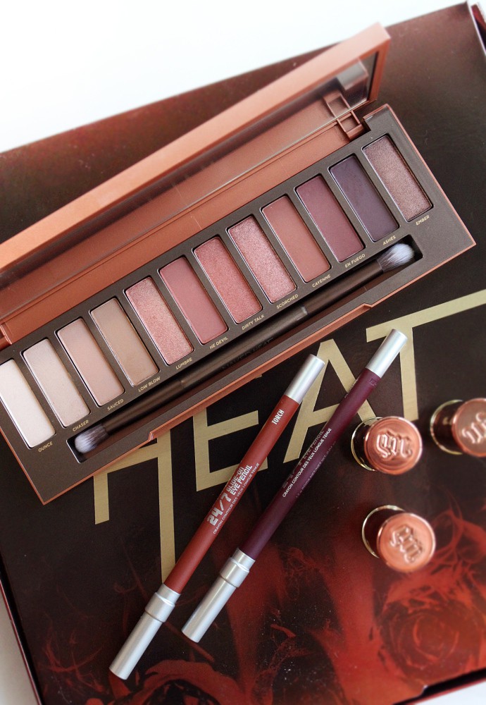 Urban Decay Naked Heat Palette Review & Swatches on Fair Skin
