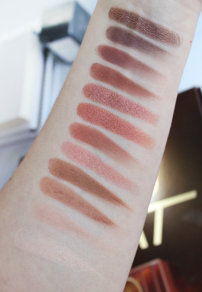 Urban Decay Naked Heat Palette Review & Swatches on Fair Skin