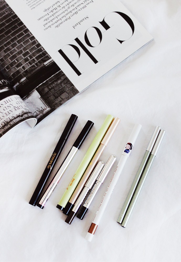 Decluttering for the new year! Massive Beauty Purge Project: Liquid Pen Eyeliners and Eye Pencils - via @glamorable from glamorable.com | #glamorable #eyeliner #konmari #declutter #beautypurge #makeup
