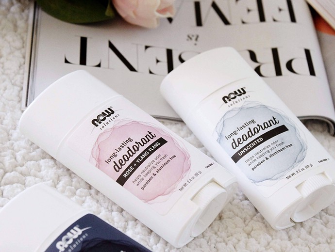 My Experience with the New NOW® Solutions Long-Lasting Deodorant Sticks