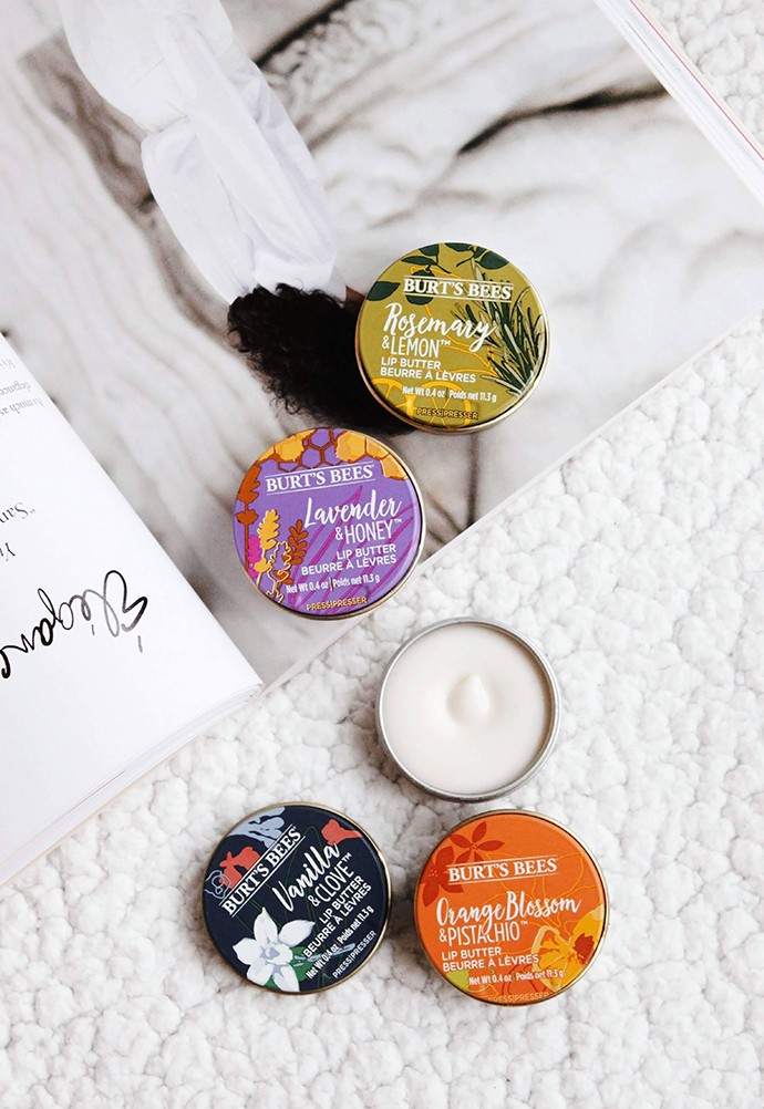 #ad Found my perfect fall lip treatment at @ULTAbeauty! New Burt’s Bees Lip Butters come in four yummy flavors that sound like fancy desserts: Vanilla Clove, Lavender & Honey, Orange Blossom & Pistachio, and Rosemary & Lemon. Click through for more info! #BurtsBees #LipButters #lipcare