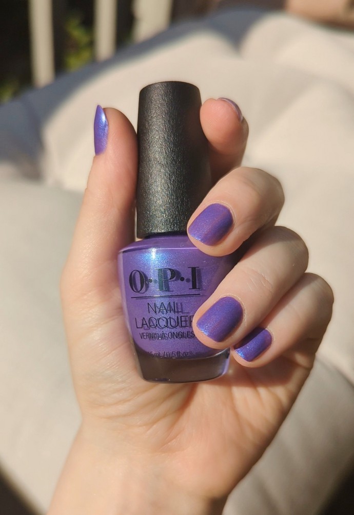 OPI Power of Hue Summer 2022 Collection Infinite Shine Go to Grape Lengths Swatch Review